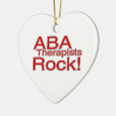 ABA Therapists Rock Autism Ornament (Links)