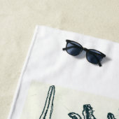 Abaco, Bahamas Seashells Strandlaken (In situ)