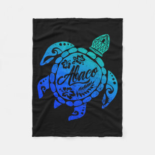 Abaco Tribale Zeeschildpad Bahama's Strandvakantie Fleece Deken