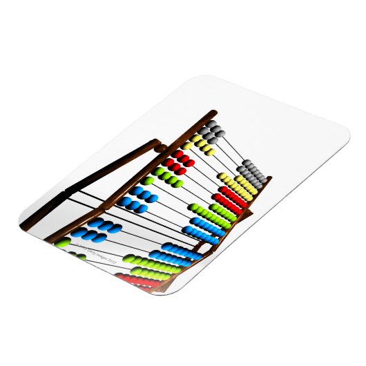 Abacus, computerkunst. magneet (Linkerzijde)
