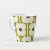 Abacus Flower Lined Eyelet Olive and Blue Latte Mok (Linkerhoek)