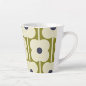 Abacus Flower Lined Eyelet Olive and Blue Latte Mok (Rechts)