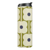 Abacus Flower Lined Eyelet Olive and Blue Thermosbeker (Gedraaid links)