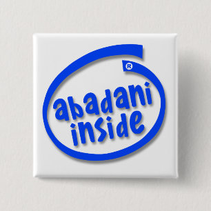 Abadani Binnen Vierkante Button 5,1 Cm