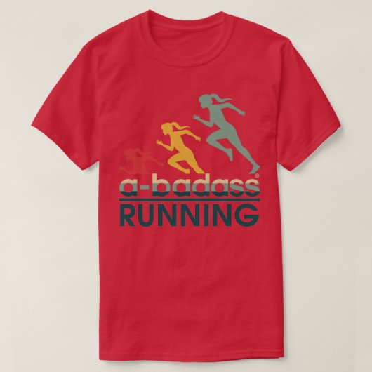 abadass Running, badass Running T-shirt (Design voorkant)