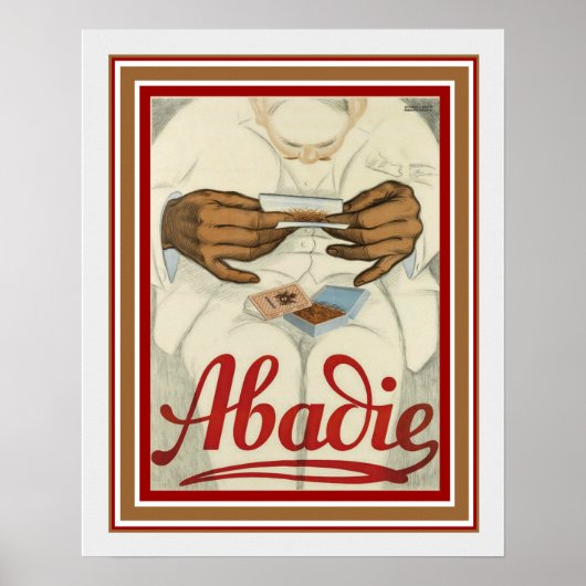Abadie Cigarette Paper Ad Poster 16 x 20 (Devant)