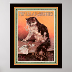 Abadie Papier'a Sigarettes Poster