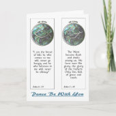 Abalone Dove and Fish Bladwijzer Notecard Kaart (Voorkant)