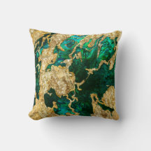 Abalone Green en Gold Cement gemengde media abstra