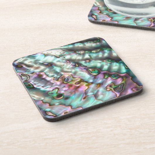 Abalone harde plastic onderzetters (Linkerzijde)