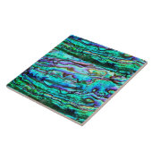 Abalone keramische tegel tegeltje (Zijkant)