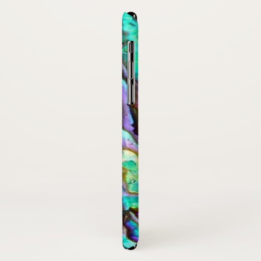 Abalone Paua Shell afbeelding iphone X hoesje (Achterkant/links)