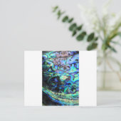 Abalone paua shell briefkaart (Staand voorkant)