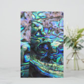 Abalone paua shell detail briefpapier (Staand voorkant)