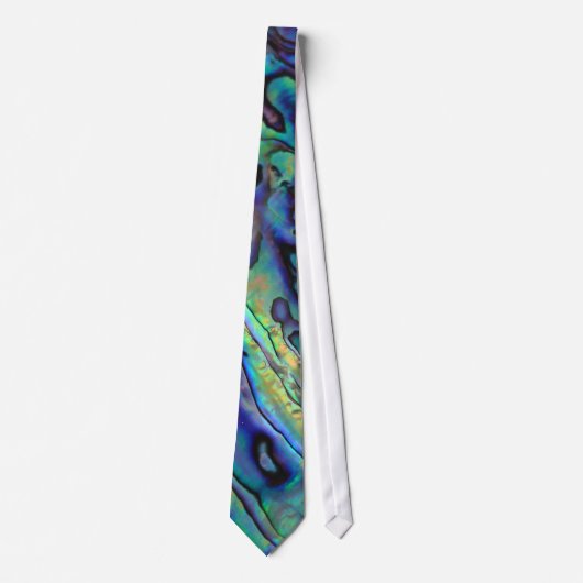 Abalone paua shell funky stropdas (Voorkant)
