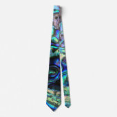 Abalone paua shell natuur design stropdas (Voorkant)