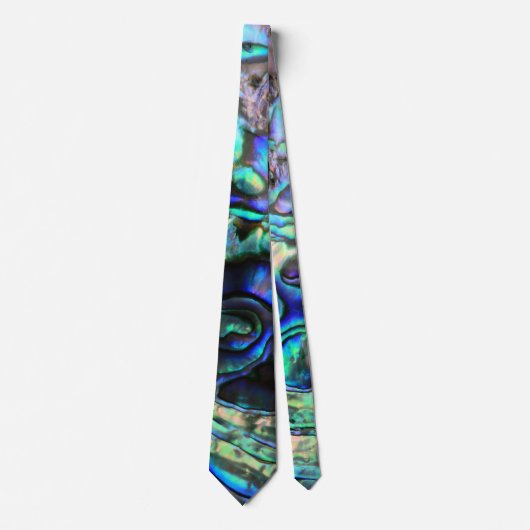 Abalone paua shell natuur design stropdas (Voorkant)