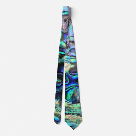 Abalone paua shell natuur design stropdas (Achterkant)