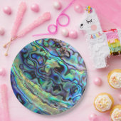 Abalone paua zeeschelp papieren bordje (Feest)