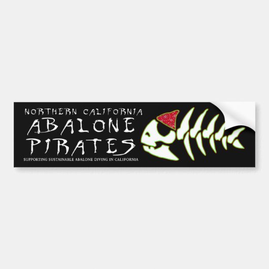 Abalone Pirates Bumpersticker (Voorkant)