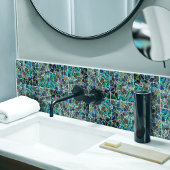 Abalone schelp textuur - cellen collage N15 Tegeltje