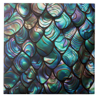 Abalone Shell Abstract Pattern Tegeltje