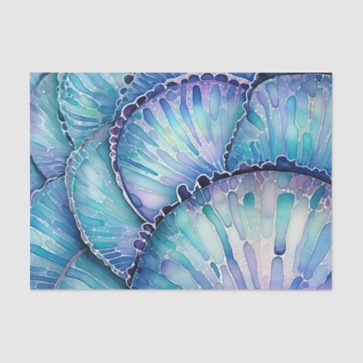 Abalone Shell Abstract Waterverf Pattern Tissuepapier (Voorkant)