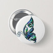 Abalone Shell Art Deco Butterfly Ronde Button 5,7 Cm (Voorkant /achterkant)