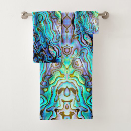 Abalone shell bad handdoek (Insitu)
