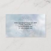 Abalone Shell en Silver lijst Lotus op parels Visitekaartje (Achterkant)