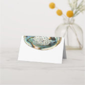 Abalone Shell Groene Waterverf Strand Bruiloft (Achterkant)