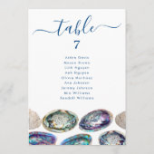 Abalone Shell Huwelijks Tafel Zitplaats Kaarten (Achterkant)