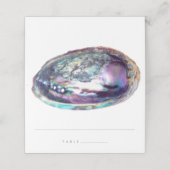 Abalone Shell Paarse Waterverf Strand Bruiloft (Buitenkant ongevouwen)