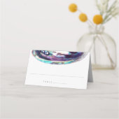 Abalone Shell Paarse Waterverf Strand Bruiloft (Voorkant)