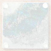 Abalone Shell Pearl and Silver 2 Glazen Onderzetter (Achterkant)