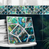 Abalone shell textuur - Cellen collage N1 Tegeltje