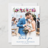 Abalone Shell Waterverf Strand Bruiloft Flat Bedankkaart (Voorkant)