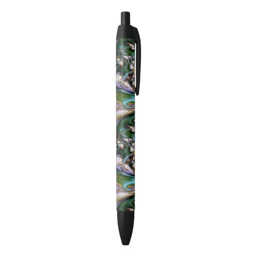 Abalone Shell Zwarte Inkt Pen (Achterkant (Verticaal))