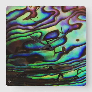 ABALONE VIERKANTE KLOK