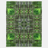 Abanaki Native Forest Spirit Mandala Fleece Deken (Voorkant)