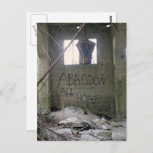 Abandon All Hope Briefkaart (Voorkant / Achterkant)