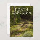 Abandoned Railroad In A Forest Briefkaart (Voorkant / Achterkant)