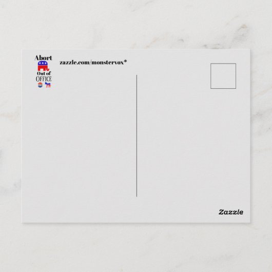 Abandonner la carte postale de sortie du bureau GO (Dos)