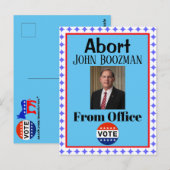 Abandonner la carte postale John Boozman (Devant / Derrière)