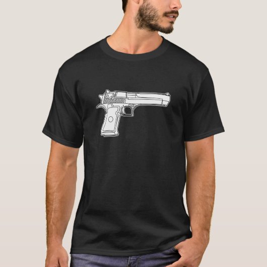 abandonnez la haute de T-shirt d'arme à feu d'arme (Devant)
