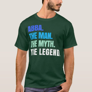 Abba het Man de mythe Legend Abba Hebrew T-shirt
