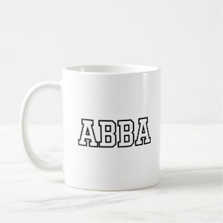 Abba Name Typography Design Koffiemok
