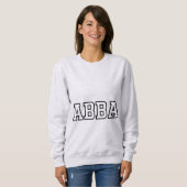 Abba Name Typography Design Trui (Voorkant volledig)