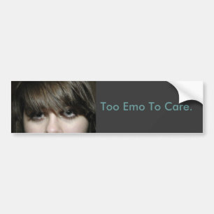 abbadab, ook de emo om te zorgen. bumpersticker