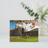 Abbaye de Melrose, Écosse Carte postale (Debout devant)